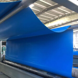 Blue pvc geomembrane