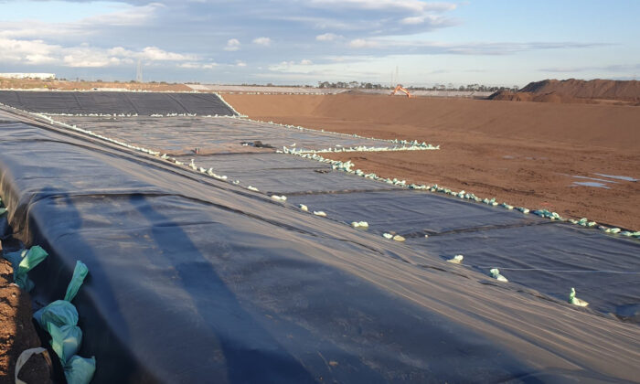 HDPE Geomembrane used in Ladfill